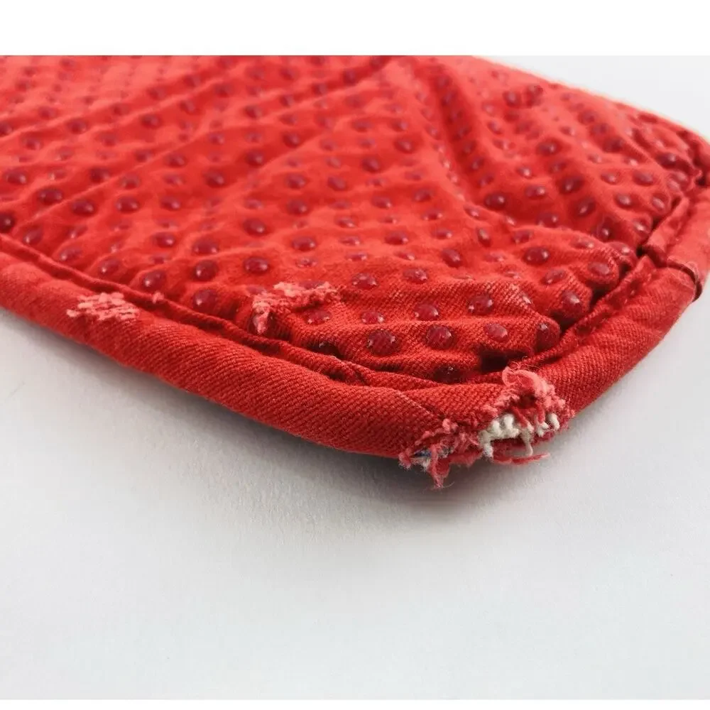 Kate Spade New York Festive Floral Pot Holder 100% Cotton Pink Rubber Textured